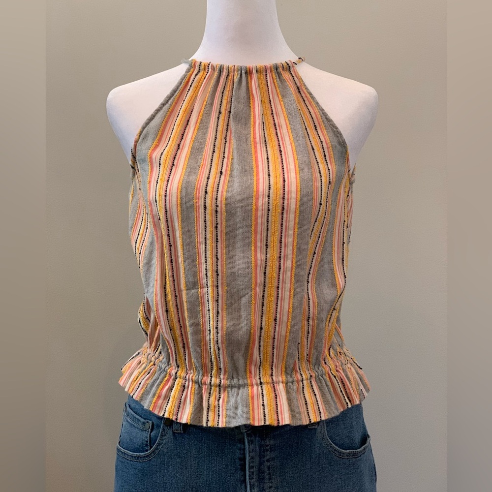 Open Back Halter Top